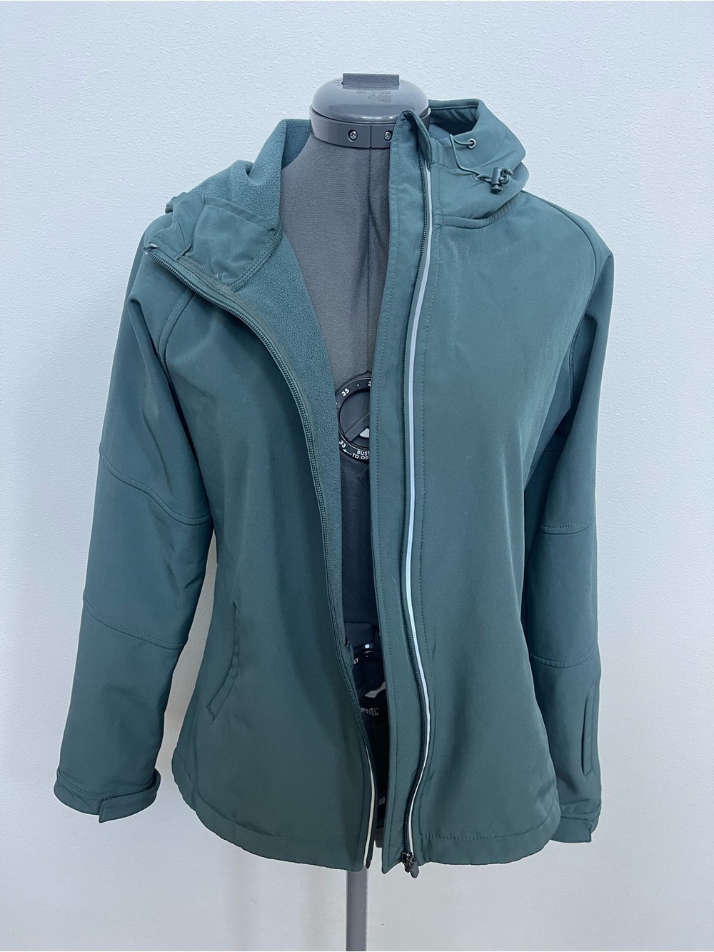 Women’s Favletics Teal Softshell Hooded Jacket - Lightweight Outdoor Coat